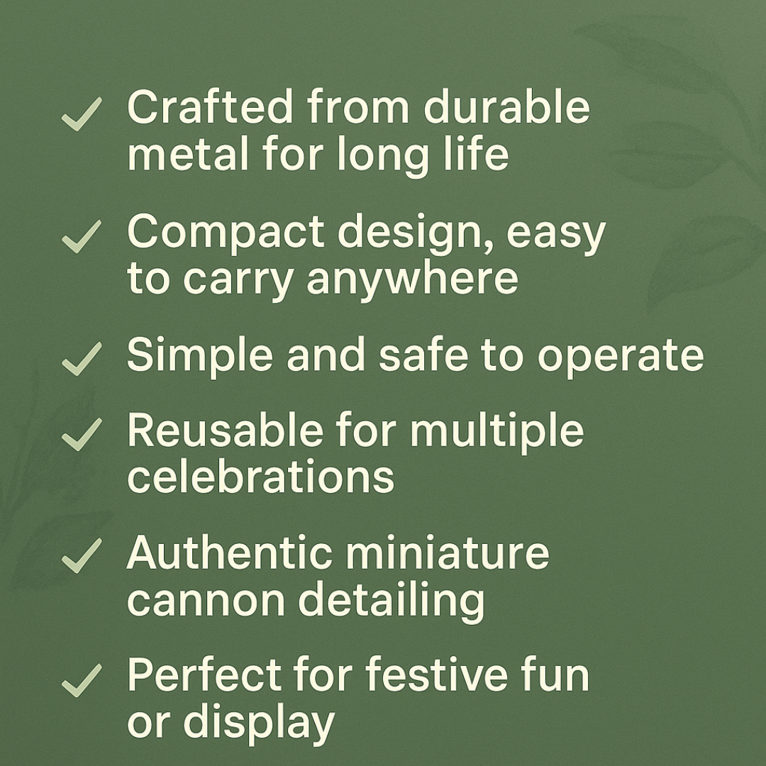 Mini Cannon – Bird Deterrent Device for Agriculture, Outdoor Use Only, Bijili Cracker Sound Blasts